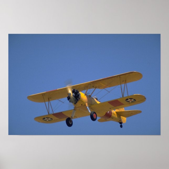 Poster Versão do Marinho dos EUA, Stearman N3N3 (Frente)
