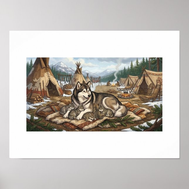 Poster Versão Malamute Mãe 2 (Frente)