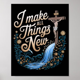 Poster Versículo Bíblico Fé Cristã Cristianismo Igreja Je