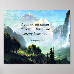 Poster versículo da Bíblia, Filipenses 4:13, Posso todas