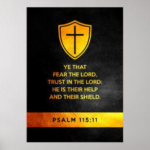 Poster Verso da Bíblia do Salm 115:11