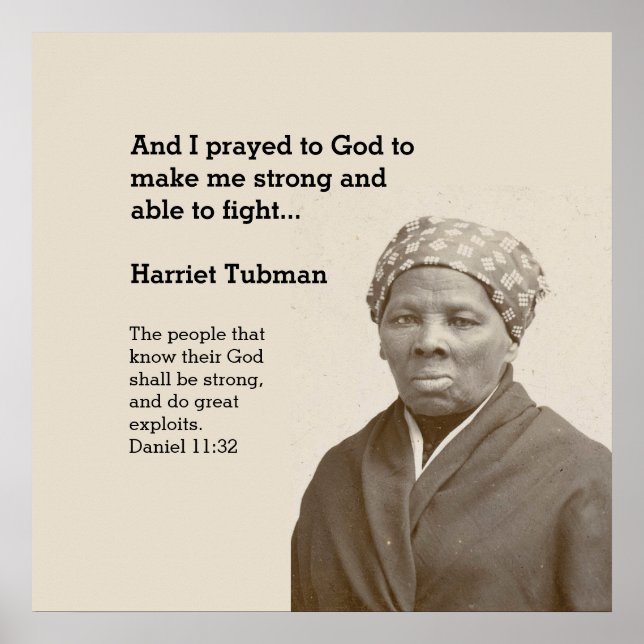Poster Verso de Bíblia Personalizada da Cotação TUBMAN HA (Frente)