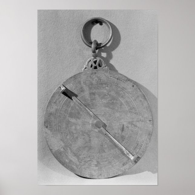 Poster Verso de um astrolábio mórbido, de Córdova (Frente)