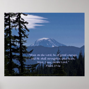 Pôster Verso do Mt. Adams 2 w/Scripture