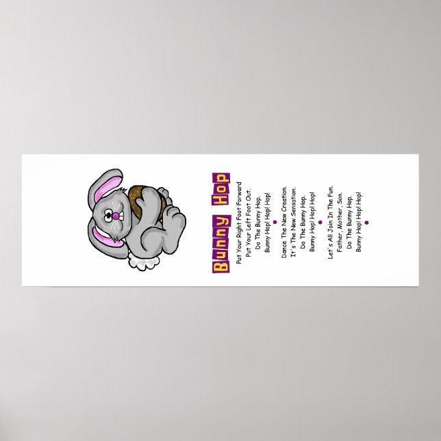 Poster Vertical com Letras de Salto Coelho (Frente)