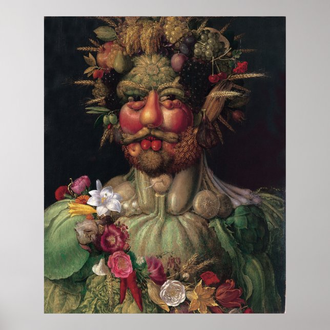 Pôster Vertumnus - Giuseppe Arcimboldo (Frente)
