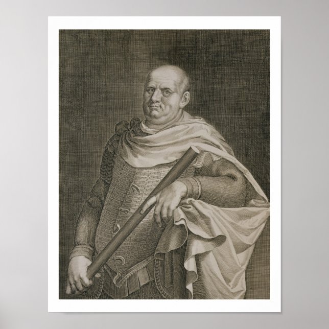 Pôster Vespasian (9-79 AD) Emperor of Rome 69-79 AD engra (Frente)