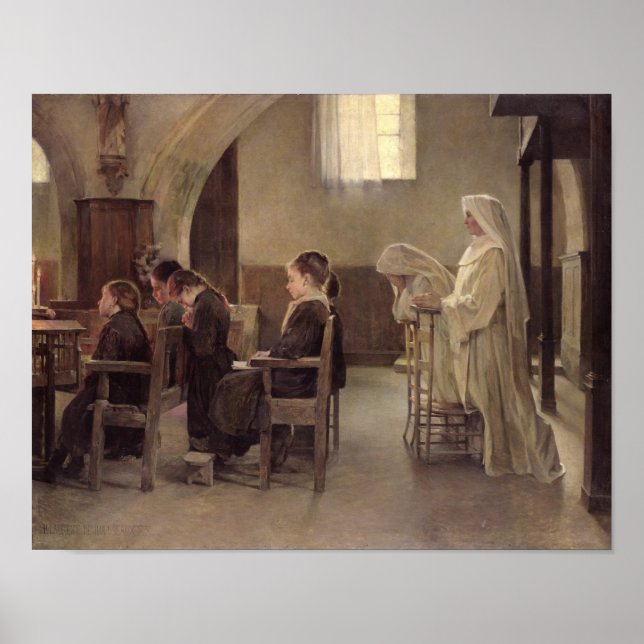 Pôster Véspera da Primeira Comunhão, antes de 1890 (Frente)