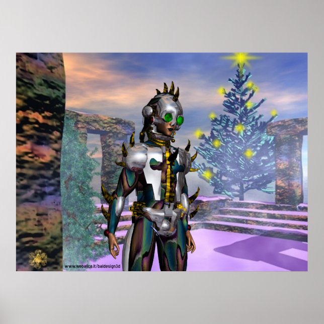 POSTER VÉSPERA DE UM CIBORG DO NOVO ANO (Frente)