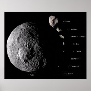 Pôster Vesta and Asteroid Gallery
