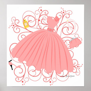 Poster Vestido bonito, bonito