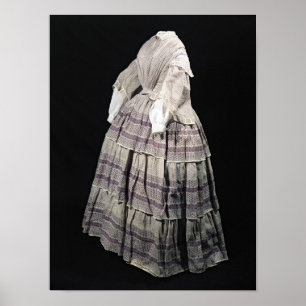 Poster Vestido da crinolina, 1850-60