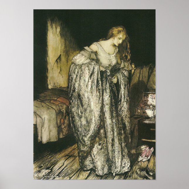Poster Vestido de baleia de Arthur Rackham (Frente)