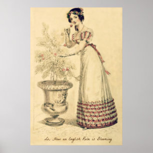 Pôster Vestido de bola da regência de Jane Austen