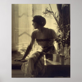 Pôster Vestido Elegante da Mulher da Moda 1920