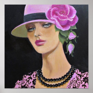 Poster Vestido no rosa