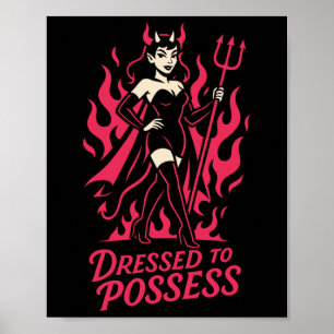 Poster Vestido Para Possuir Engraçadinho O Diabo Figurino
