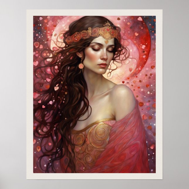 Poster Vestido Por Dia de os namorados De Amor (Frente)