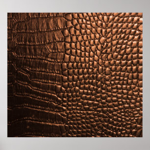 Poster Vestido: textura de couro crocodilo.