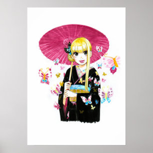 Poster Vestido Yuka-chan por Akiko Higashimura