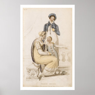 Pôster Vestidos de passeio, placa de forma de Ackermann