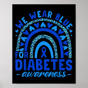 Poster Vestimos Azul Para Sensibilizar A Diabetes Blue He