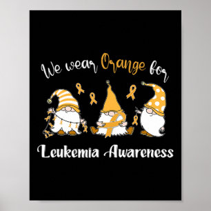 Poster Vestimos Com Laranja Para Sensibilizar A Leucemia