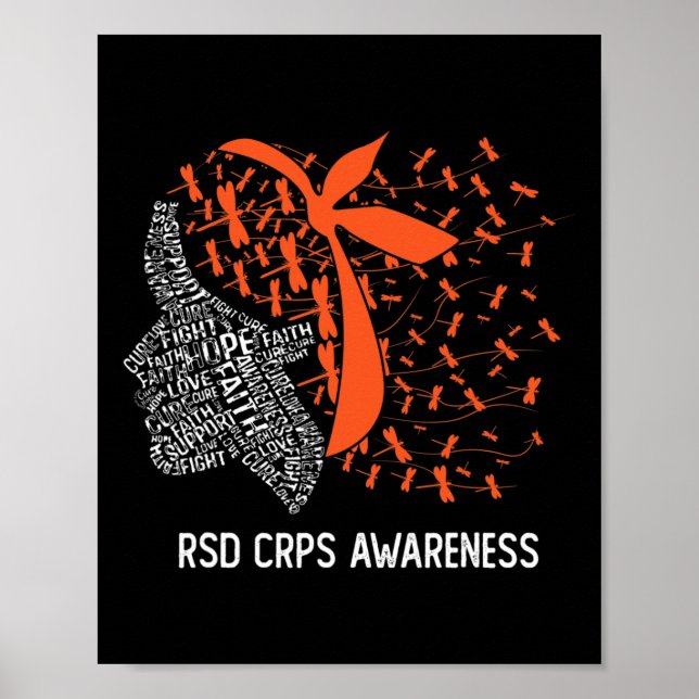Poster Vestimos Laranja Para Sensibilização RSD CRPS 2 (Frente)