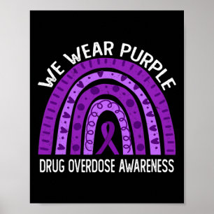 Poster Vestimos O Arco-Íris Roxo Para Sensibilização Para