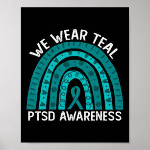 Poster Vestimos O Posto Teal Transtorno Do Estresse Traum