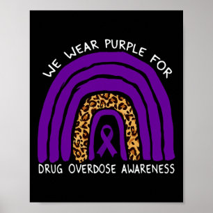 Poster Vestir Arco-Íris Roxo Para Sensibilização Para A S