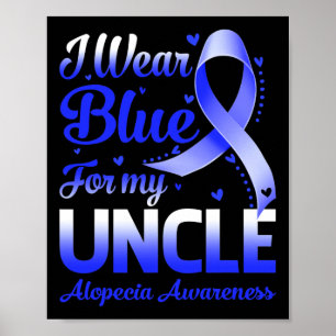 Poster Vestir Azul Para A Consciência Do Meu Tio Alopecia
