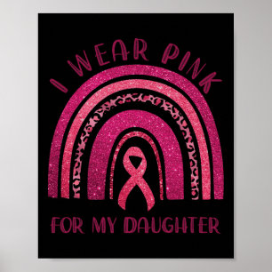 Poster Vestir Cor-De-Rosa Para A Minha Filha, Fita Rosa, 