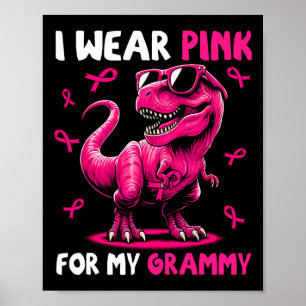 Poster Vestir De Cor Rosa Para A Minha Gramática T-Rex Di