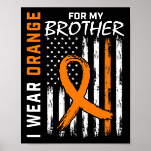 Poster Vestir Laranja Para Meu Irmão Sensibilizar A Leuce