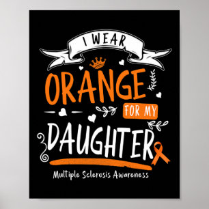 Poster Vestir Laranja Para Minha Filha Esclerose Múltipla