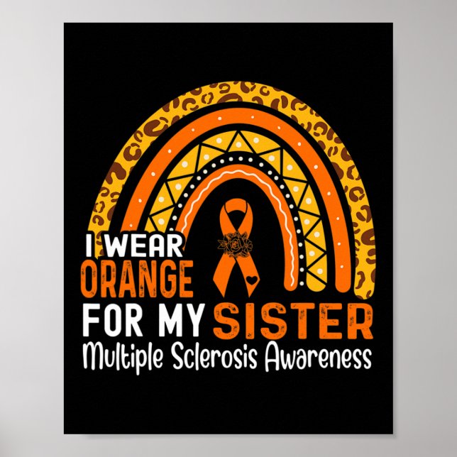 Poster Vestir Laranja Para Minha Irmã Com Sclerose Múltip (Frente)