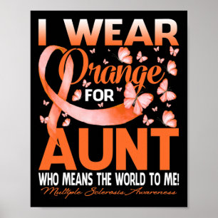 Poster Vestir Laranja Para Minha Tia Esclerose Múltipla A