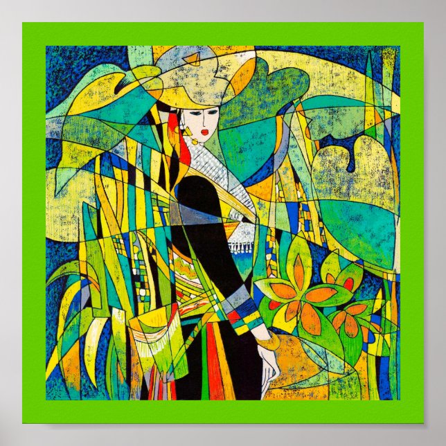 Pôster Vestir Ping Hao - pintura de abstrato oriental (Frente)