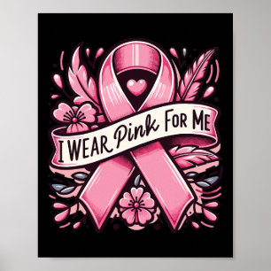 Poster Vestir Rosa Para Mim Sensibilização Do Cancer Da M