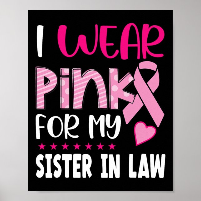 Poster Vestir Rosa Para Minha Irmã Com Conhecimento De Ca (Frente)