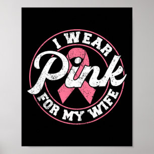 Poster Vestir Rosa Para O Presente De Consciência Do Canc