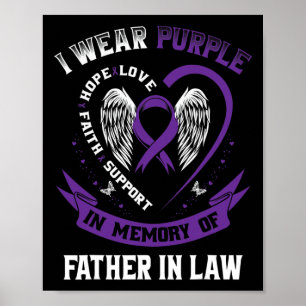 Poster Vestir Roxo Em Memória Do Meu Pai No Pancreat De D