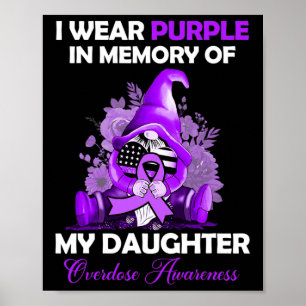Poster Vestir Roxo Para A Minha Filha Mão De Consciência