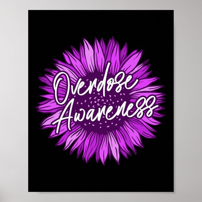 Poster Vestir Sobredosagem Roxa Dão Sobrevivência (Frente)
