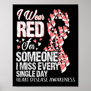 Poster Vestir Vermelho Por Alguém Que Sinto Falta Todos O
