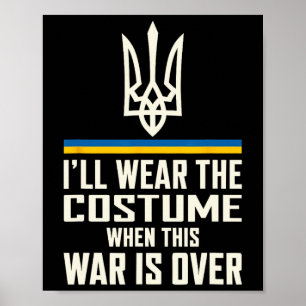 Poster Vestirei este Fantasia Zelensky Citação Ucrânia Su
