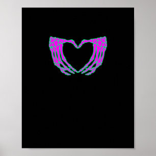 Poster Vestuário do Gótico de Pastel, Mãos do Coração de 