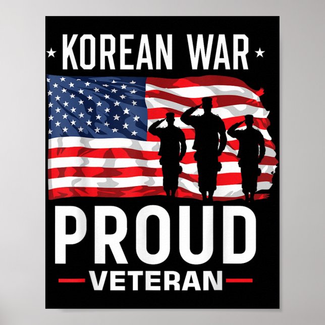 Poster Veterano da Guerra da Coreia (Frente)