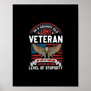 Poster veterano do exército